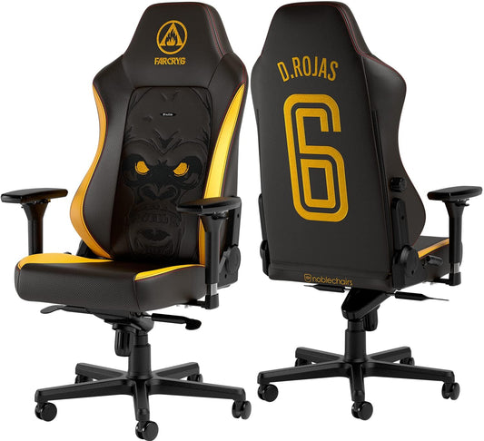 SILLA NOBLECHAIRS FAR CRY 6 SPECIAL EDITION BLACK/GOLD CUERO SINTETICO 120KG