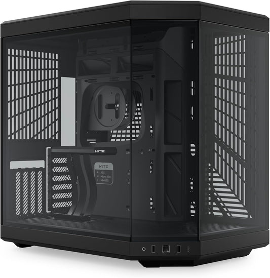 GABINETE HYTE Y70 EATX S/FUENTE CRISTAL NEGRO/BLANCO CS-HYTE-Y70-BW 11M DE GARANTIA