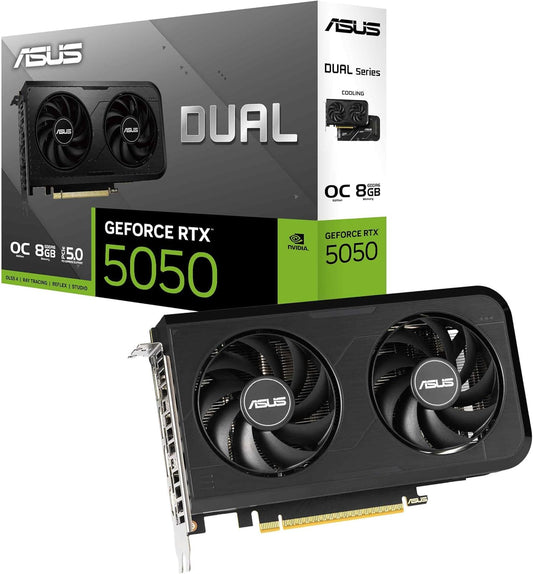 TARJETA DE VIDEO NVIDIA RTX5050 8GB OC GDDR6 ASUS DUAL