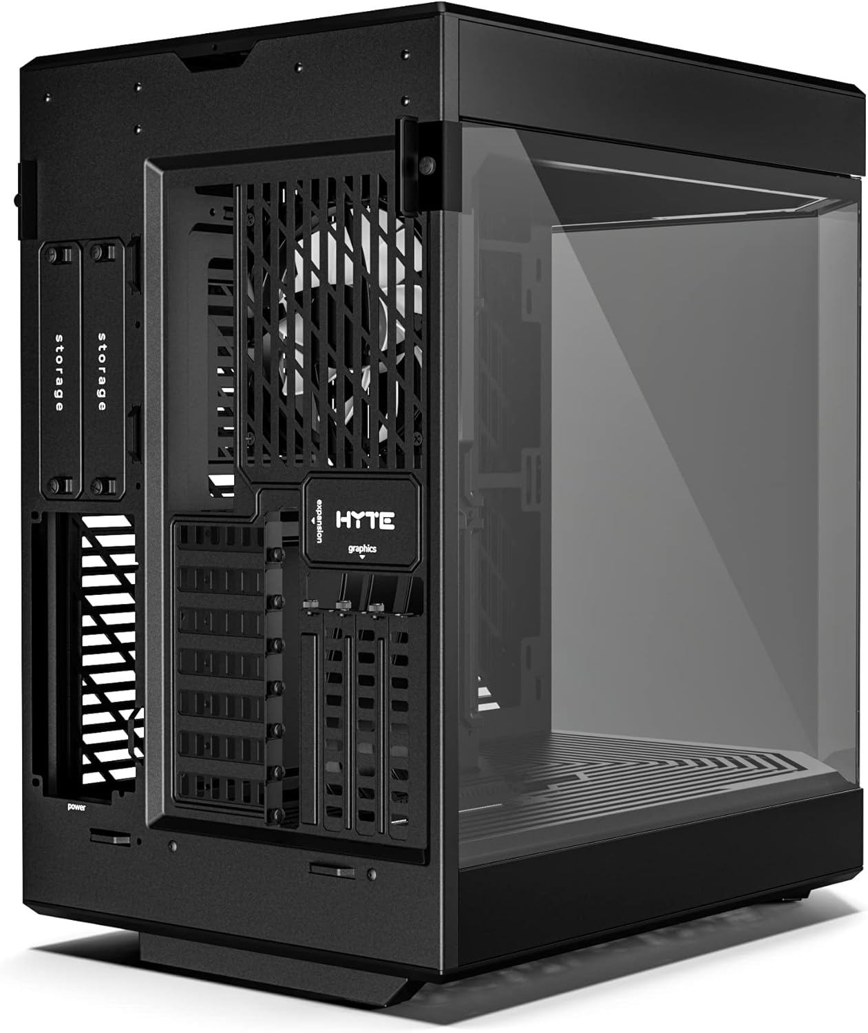 GABINETE HYTE Y60 NEGRO EATX S/FUENTE CRISTAL CS-HYTE-Y60-B 11M DE GARANTIA