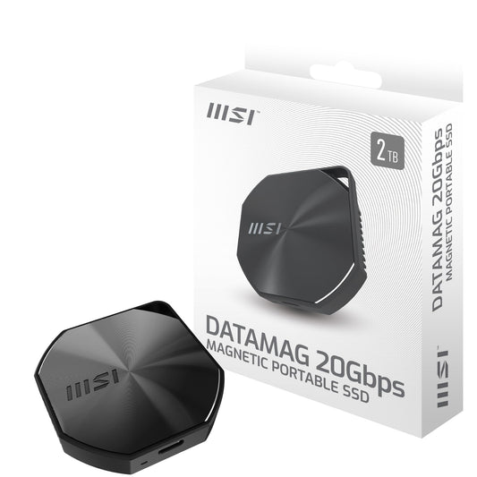 SSD EXTERNO MSI DATAMAG 2TB NEGRO DATAMAG 20GBPS 2TB