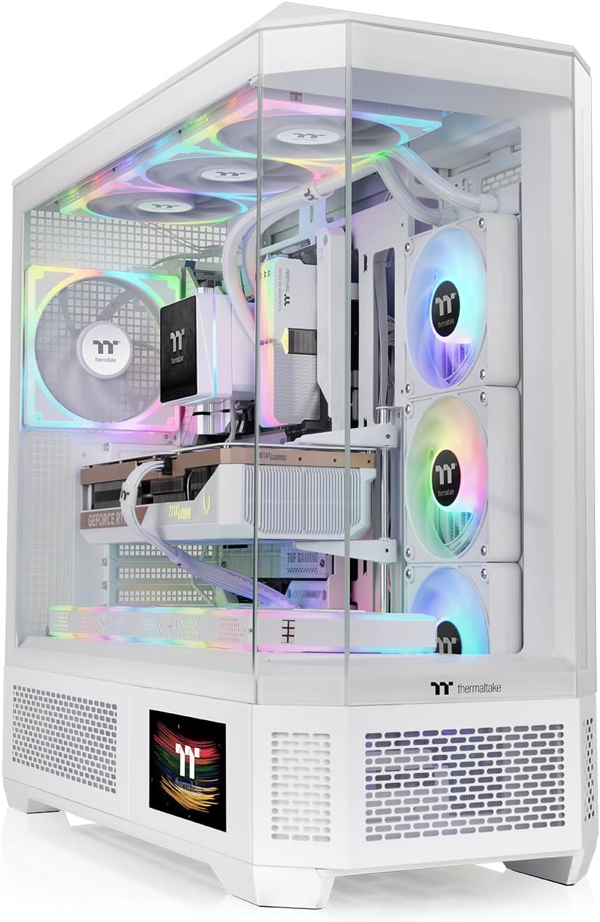 GABINETE THERMALTAKE VIEW 600 TG SNOW M-ATX CRISTAL BLANCO CA-11H-00F6WN-00 12M DE GARANTIA