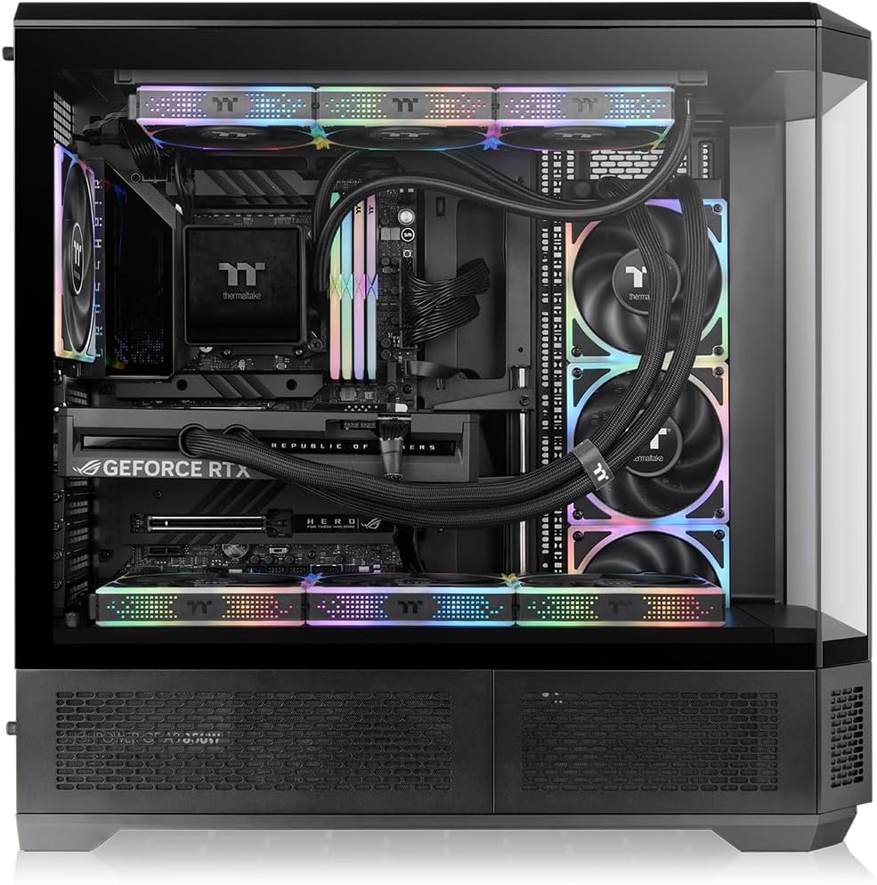 GABINETE THERMALTAKE VIEW 600 TG BLACK E-ATX CRISTAL NEGRO CA-11H-00F1WN-00 12M DE GARANTIA