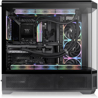 GABINETE THERMALTAKE VIEW 600 TG BLACK E-ATX CRISTAL NEGRO CA-11H-00F1WN-00 12M DE GARANTIA