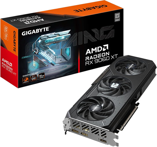 TARJETA DE VIDEO RADEON RX9060XT 16GB OC GDDR6 GIGABYTE GAMING GV-R9060XTGAMING OC-16GD