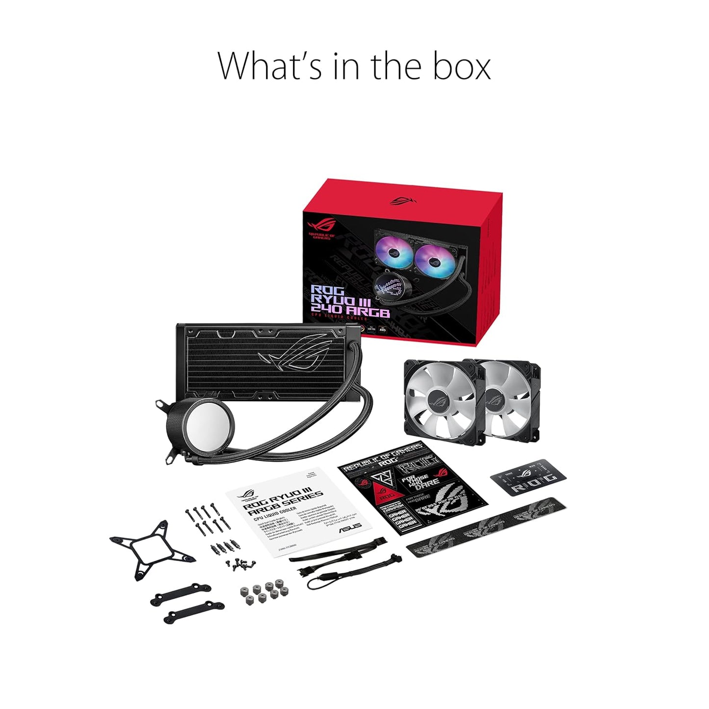 ENFRIAMIENTO LIQUIDO ASUS ROG RYUO III 240 ARGB 240MM 90RC00J1-M0UAY0 12M DE GARANTIA