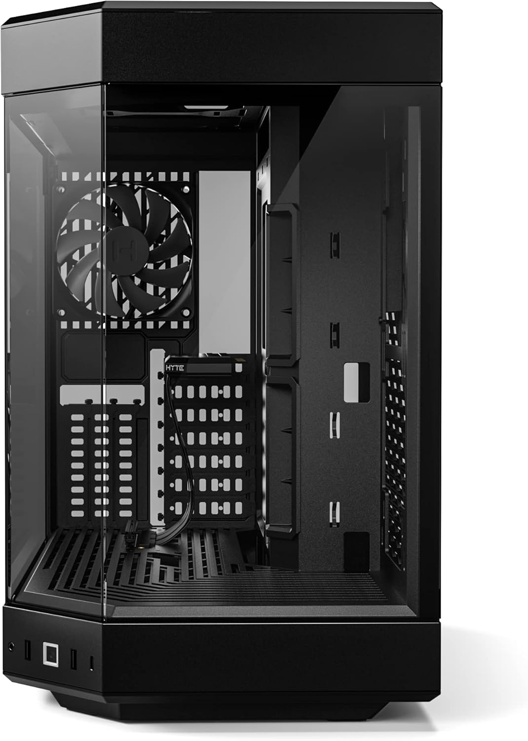 GABINETE HYTE Y60 NEGRO EATX S/FUENTE CRISTAL CS-HYTE-Y60-B 11M DE GARANTIA