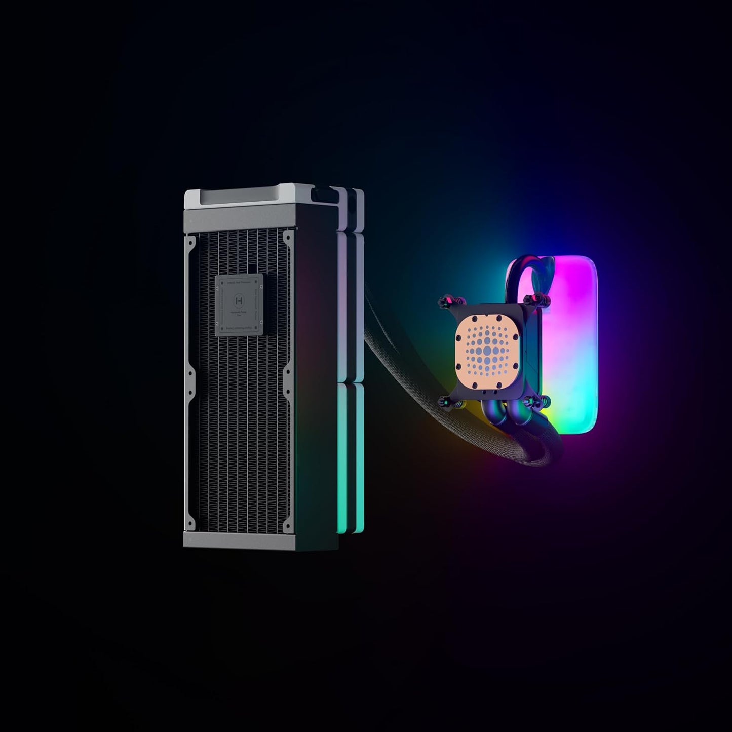 ENFRIAMIENTO HYTE THICC Q60 LCD RGB 240MM LGA 1700 AM5 FAN-HYTE-Q60-BW 11M DE GARANTIA