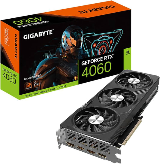 TARJETA DE VIDEO GIGABYTE RTX4060 8GB GDDR6 GAMING OC