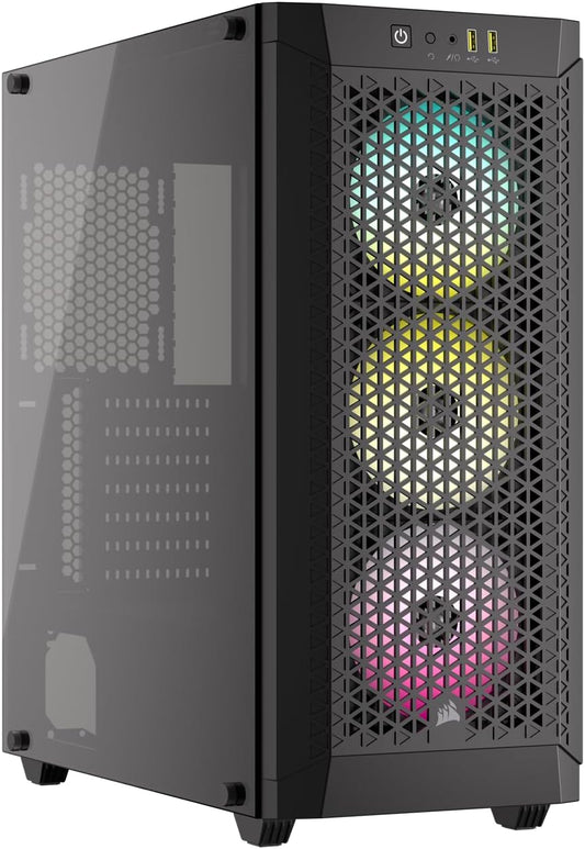 GABINETE CORSAIR AIRFLOW 480T RGB S/FUENTE ATX NEGRO CC-9011272-WW 12M DE GARANTIA