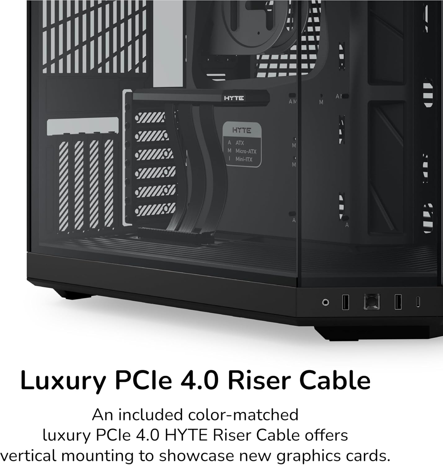 GABINETE HYTE Y70 EATX S/FUENTE CRISTAL NEGRO/BLANCO CS-HYTE-Y70-BW 11M DE GARANTIA