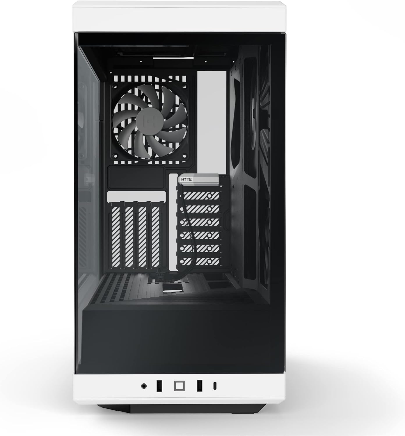 GABINETE HYTE Y40 NEGRO/BLANCO M-ATX S/FUENTE CRISTAL CS-HYTE-Y40-BW 11M DE GARANTIA