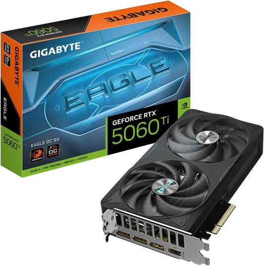 TARJETA DE VIDEO NVIDIA GEFORCE RTX5060TI 8GB OC GDDR7 GIGABYTE EAGLE GV-N506TEAGLE OC-8GD