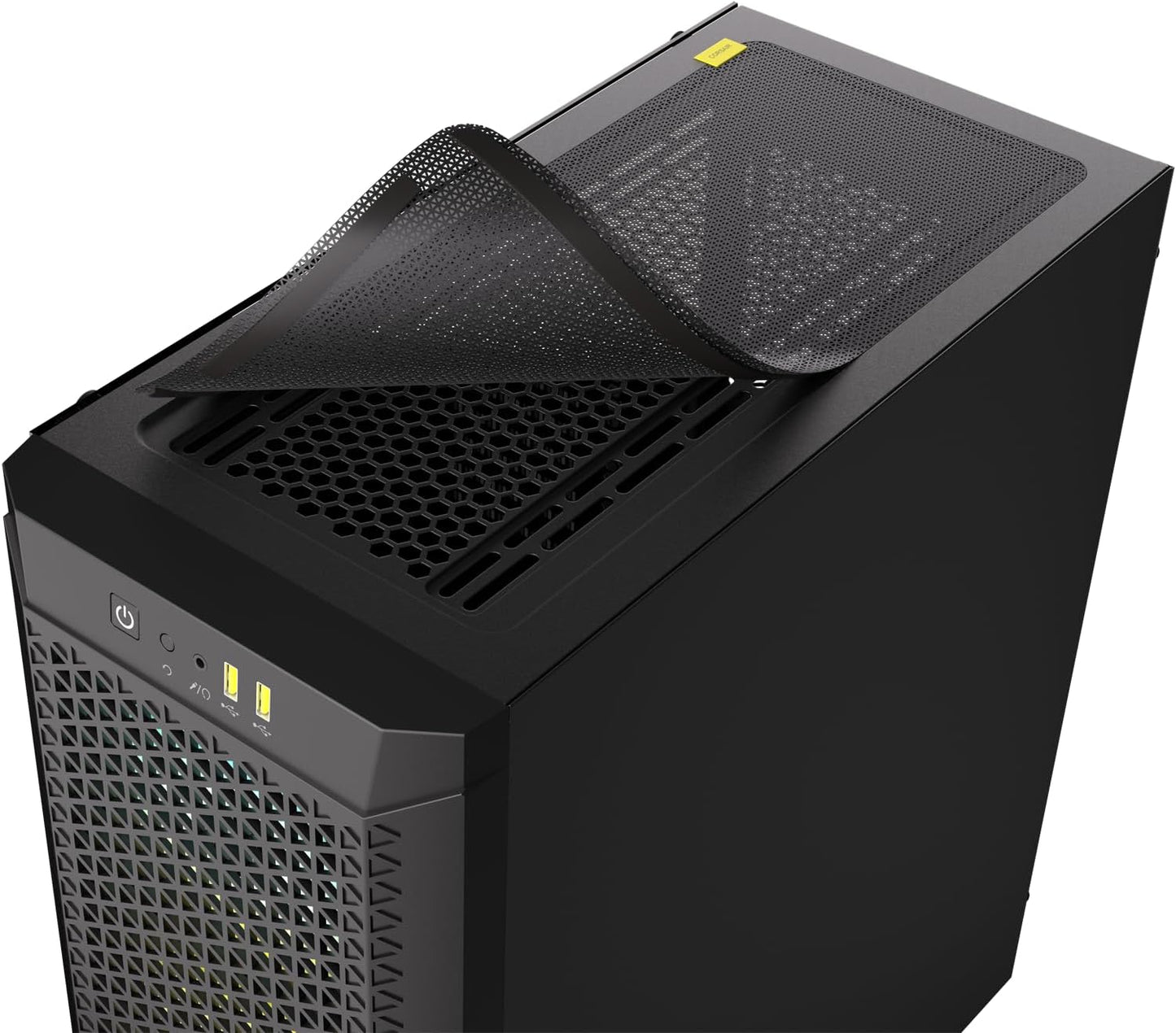 GABINETE CORSAIR AIRFLOW 480T RGB S/FUENTE ATX NEGRO CC-9011272-WW 12M DE GARANTIA