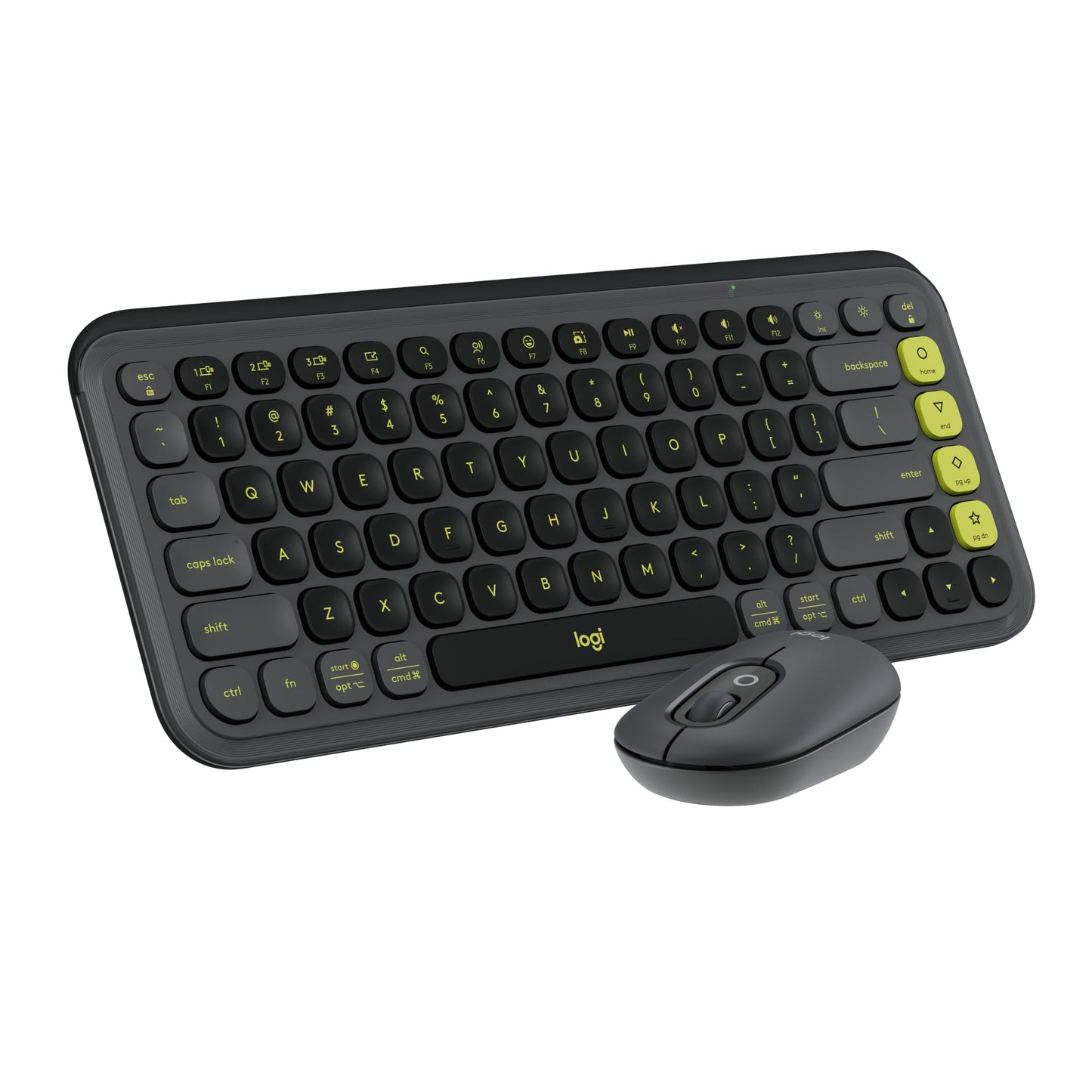 KIT 2 EN 1 LOGITECH POP ICON COMBO BLUETOOTH NEGRO VERDE