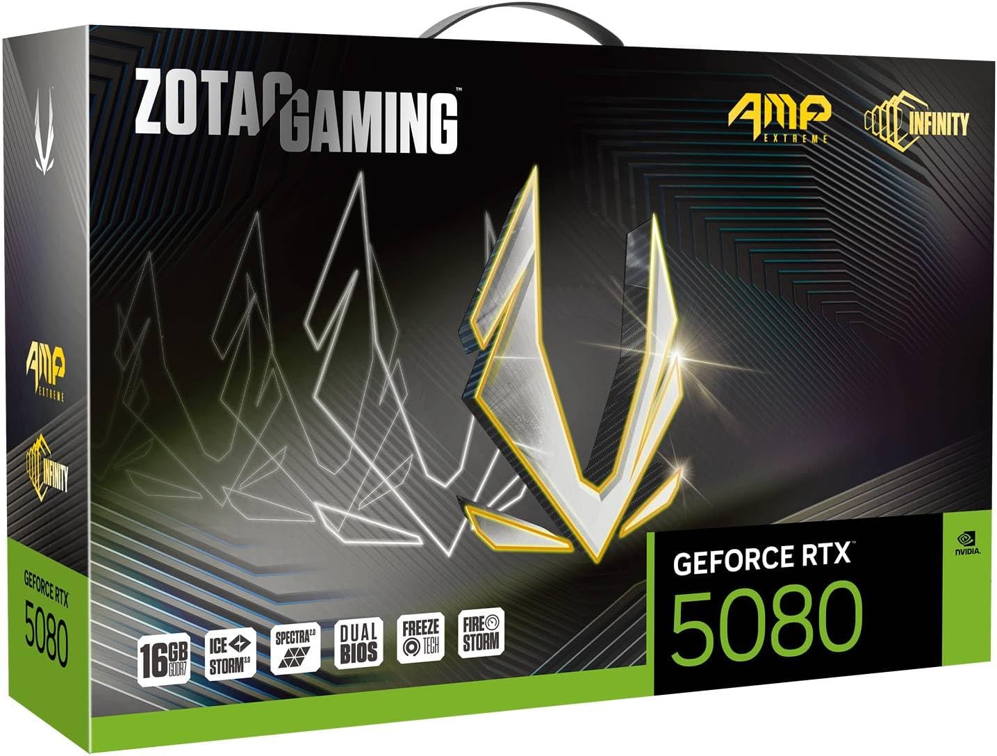 TARJETA DE VIDEO NVIDIA GEFORCE RTX5080 16GB GDDR7 ZOTAC EXTREME INFINITY ZT-B50800B-10P