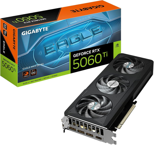 TARJETA DE VIDEO NVIDIA GEFORCE RTX5060TI OC GDDR7 8GB GIGABYTE EAGLE MAX GV-N506TEAGLEMAX OC-8GD