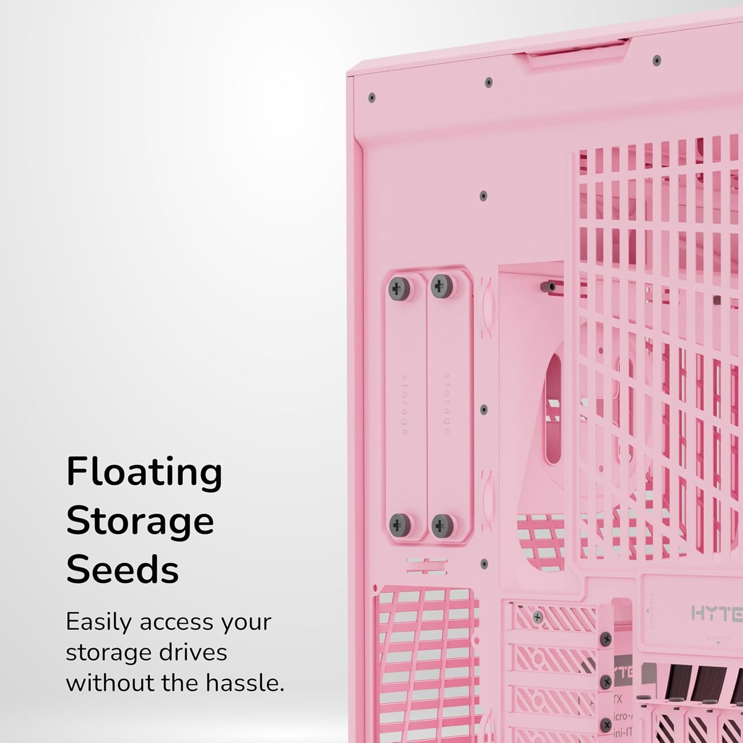 GABINETE HYTE Y70 EATX S/FUENTE CRISTAL STRAWBERRY MILK ROSA CS-HYTE-Y70-SM 12M DE GARANTIA