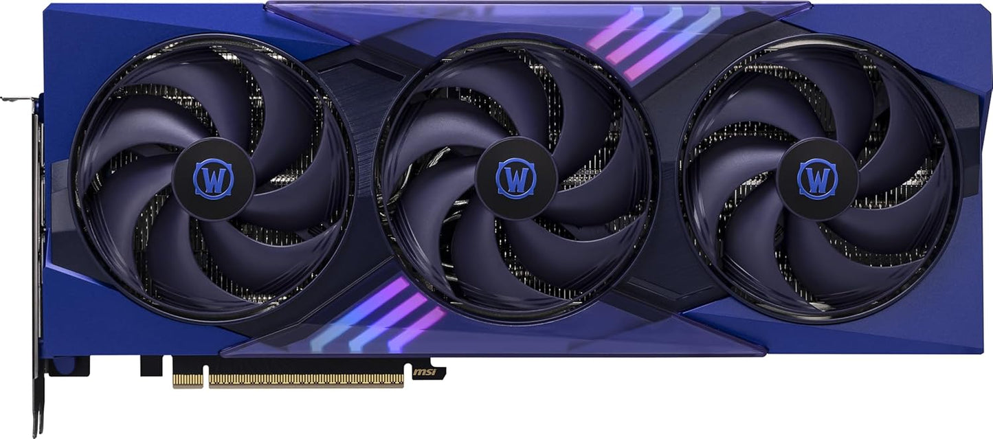 TARJETA DE VIDEO NVIDIA RTX5070 12GB OC GDDR7 MSI RTX 5070 12G WORLD OF WARCRAFT MIDNIGHT VOID EDITION OC