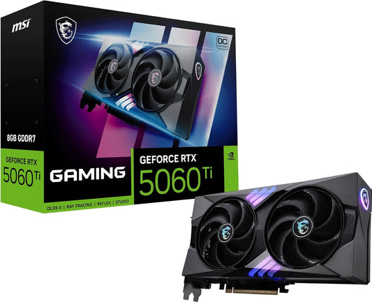 TARJETA DE VIDEO NVIDIA GEFORCE RTX5060Ti 8G OC GDDR7 MSI GAMING RTX 5060 Ti 8G GAMING OC