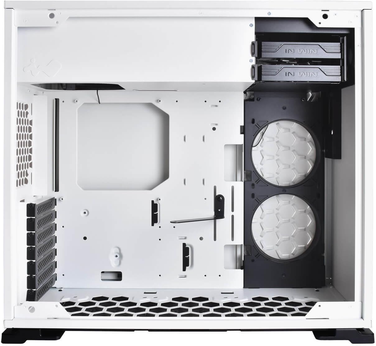 GABINETE INWIN 101 BLANCO ATX S/FUENTE CRISTAL IW-101-WHITE SIN GARANTIA