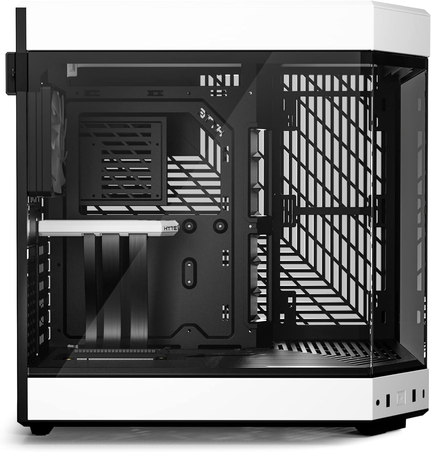 GABINETE HYTE Y60 NEGRO/BLANCO EATX S/FUENTE CRISTAL CS-HYTE-Y60-BW 11M DE GARANTIA