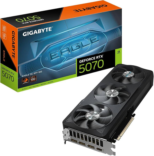 TARJETA DE VIDEO NVIDIA RTX5070 12GB OC GDDR7 GIGABYTE EAGLE SFF GV-N5070EAGLE OC-12GD