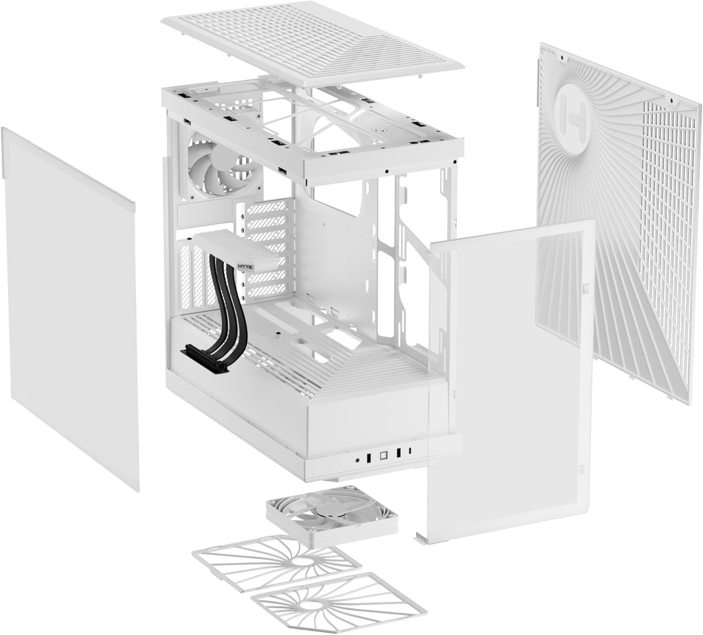 GABINETE HYTE Y40 BLANCO ATX S/FUENTE CRISTAL CS-HYTE-Y40-WW 11M DE GARANTIA