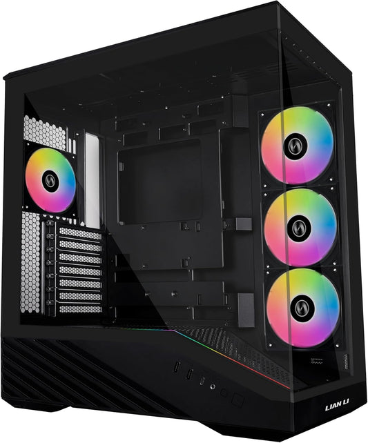 GABINETE LIAN LI VECTOR V100 ARGB S/FUENTE ATX CRISTAL NEGRO G99.V100RX.00 12M DE GARANTIA
