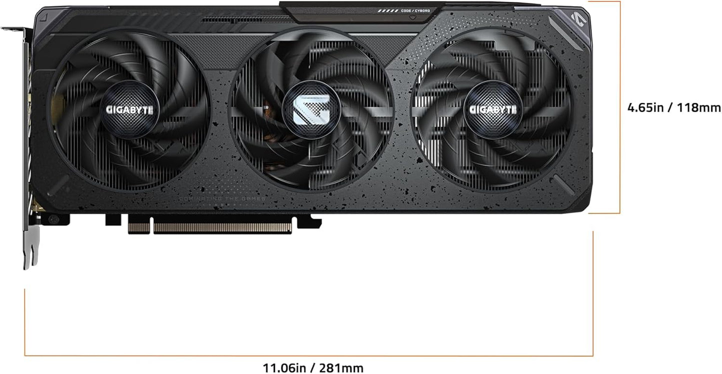 TARJETA DE VIDEO RADEON RX9060XT 8GB OC GDDR6 GIGABYTE GAMING GV-R9060XTGAMING OC-8GD