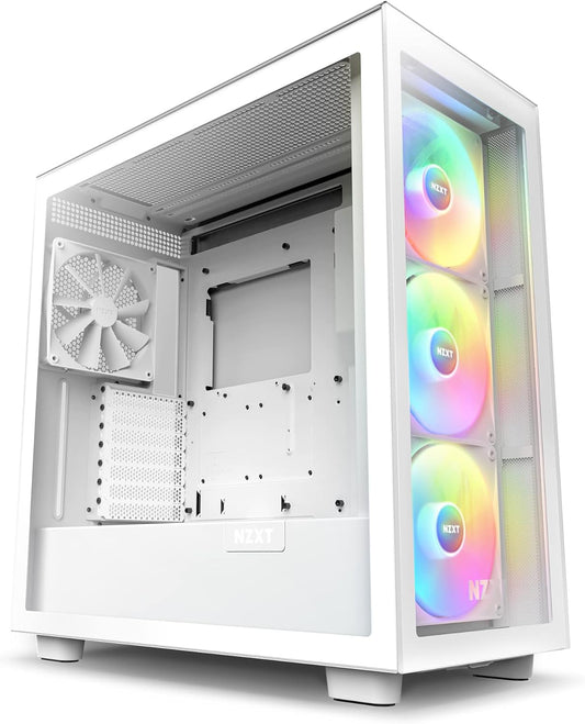GABINETE NZXT H7 ELITE RGB BLANCO ATX S/FUENTE CRISTAL USB 3.2 TIPOC  CM-H71EW-02 12M DE GARANTIA