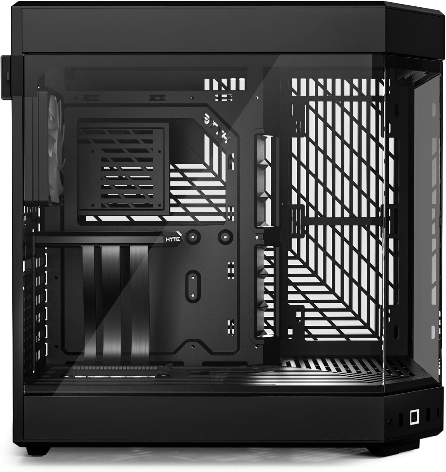 GABINETE HYTE Y60 NEGRO EATX S/FUENTE CRISTAL CS-HYTE-Y60-B 11M DE GARANTIA