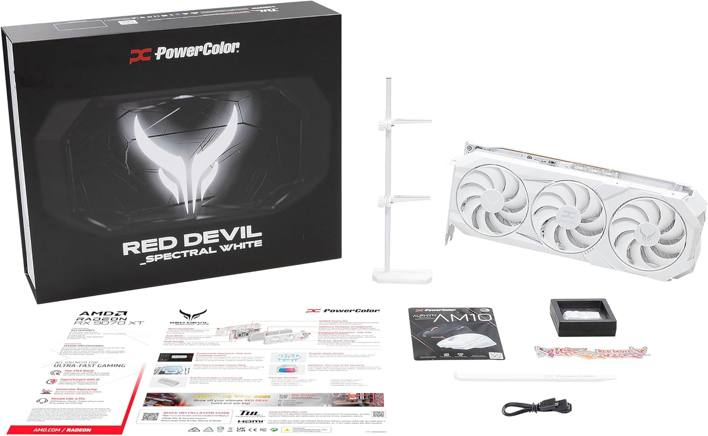 TARJETA DE VIDEO RADEON RX9070XT 16GB OC GDDR6 POWER COLOR RED DEVIL EDICION RX9070XT 16G-E/OC