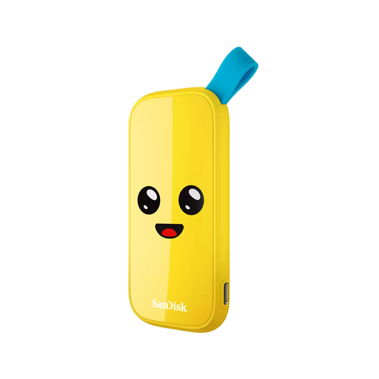 SSD EXTERNO SANDISK 2TB USB 3.2 800MB/S EDICION PEELY AMARILLO SDSSDE30-2T00-G25F