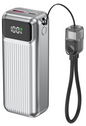 Power Bank | C13 | 10000mAh PD22.5W | Type-C | USB+Type-C | No | Pantalla LED | 44 | Plateado/Gris oscuro