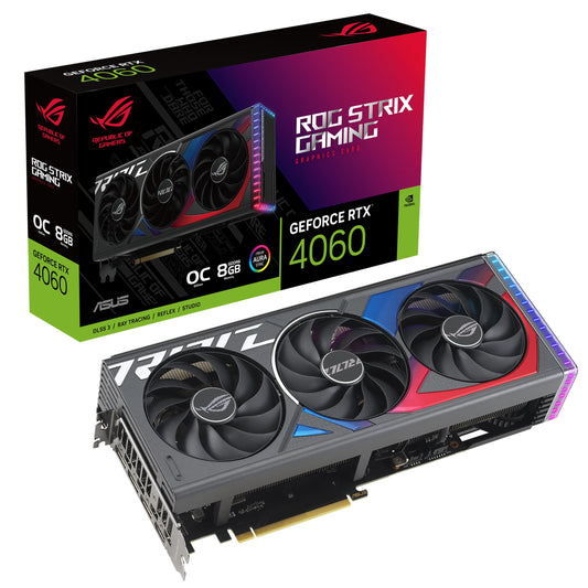 TARJETA DE VIDEO NVIDIA RTX4060 8GB OC GDDR6 ASUS ROG STRIX GAMING