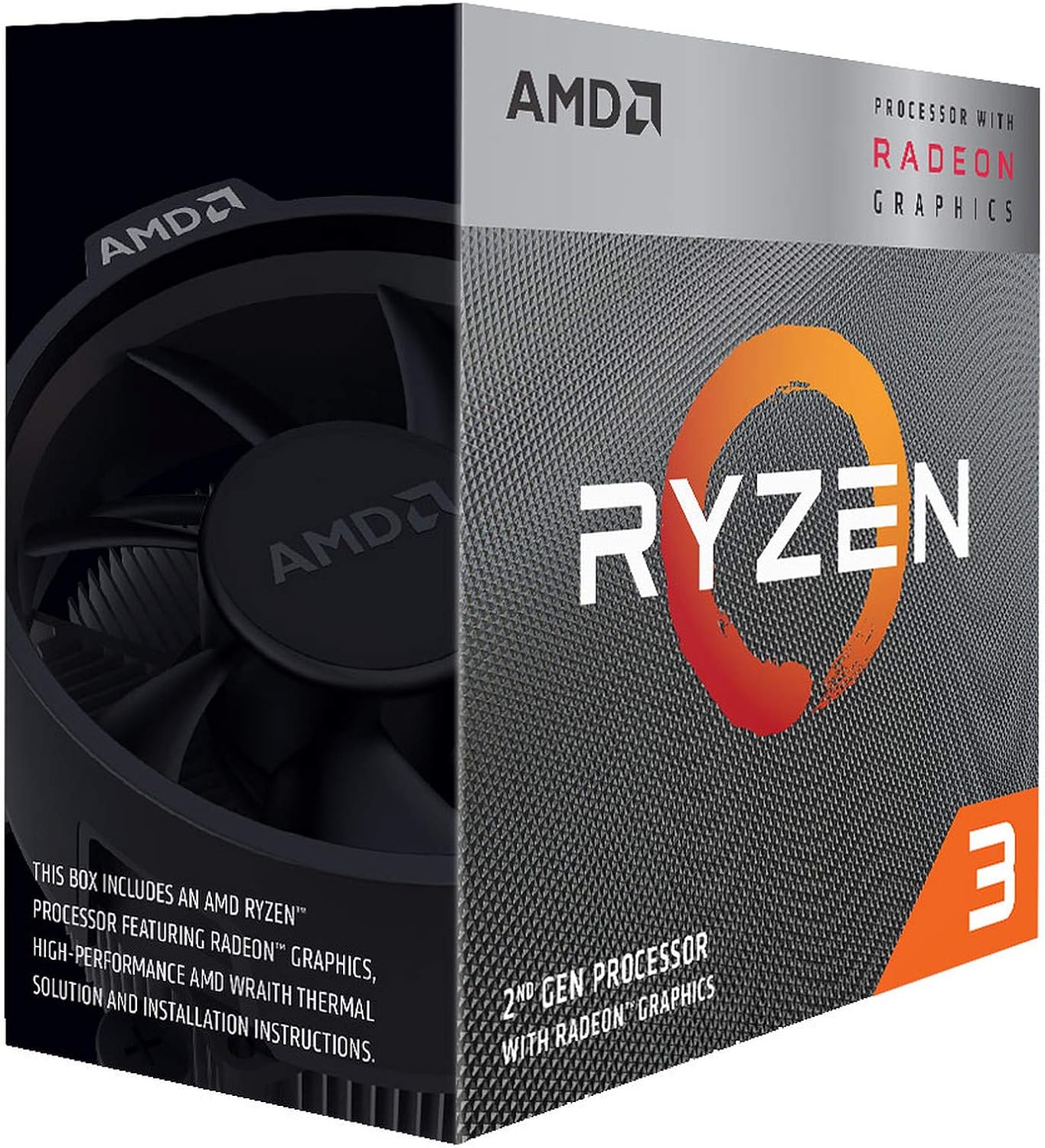 PROCESADOR AMD RYZEN 3 3200G 3.6GHZ AM4 YD3200C5FHBOX 12M DE GARANTIA