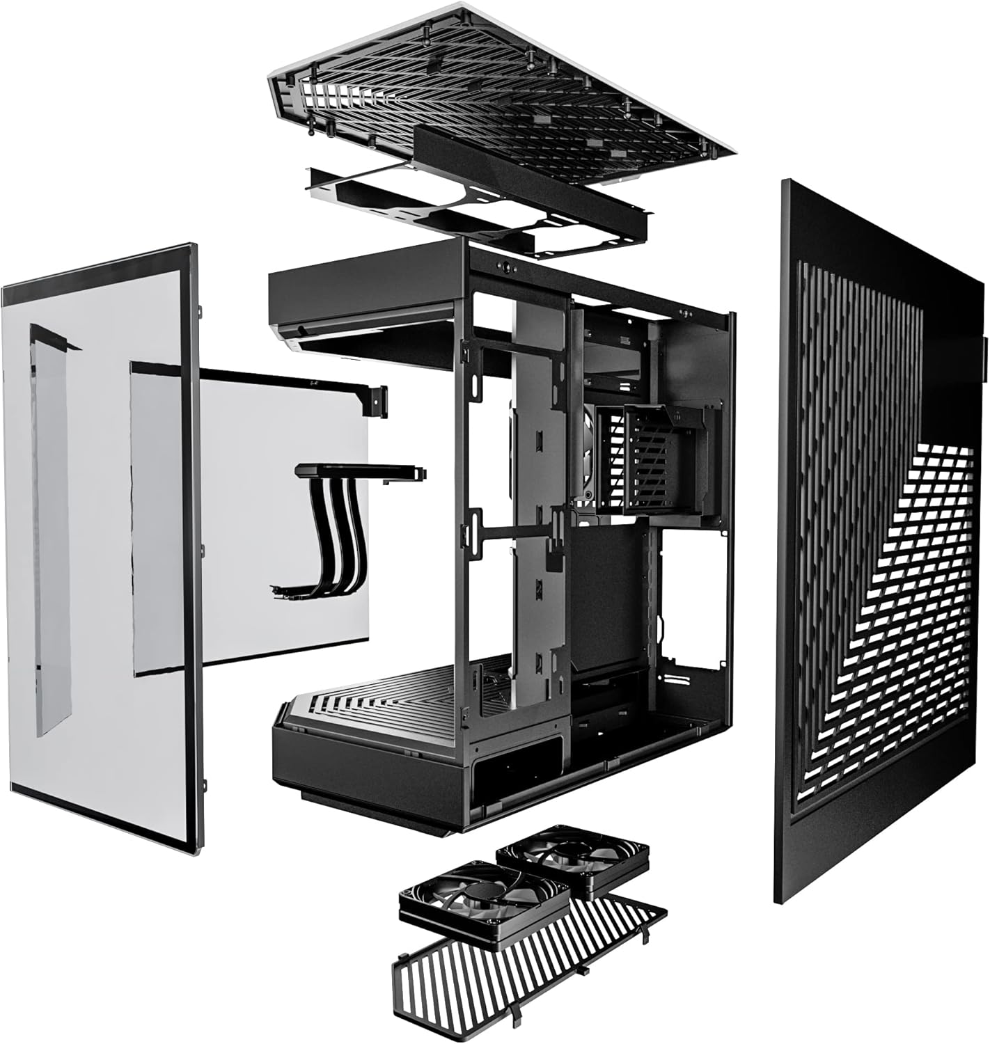 GABINETE HYTE Y60 NEGRO EATX S/FUENTE CRISTAL CS-HYTE-Y60-B 11M DE GARANTIA