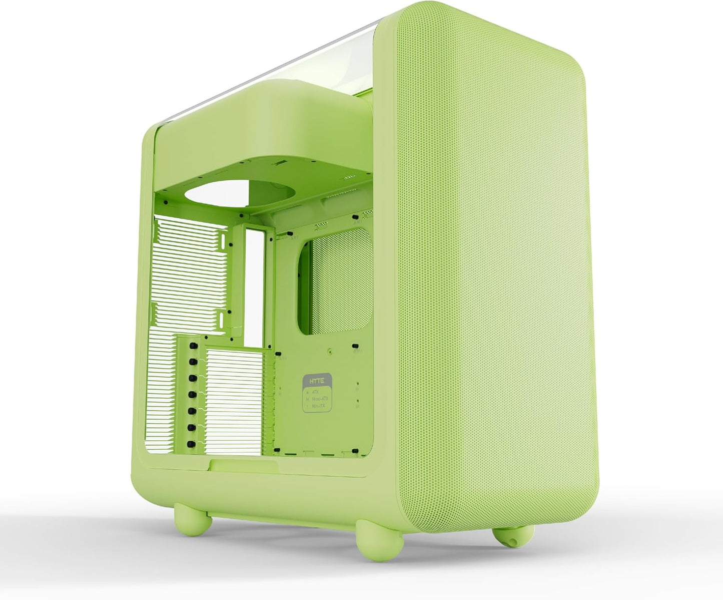 GABINETE HYTE X50 ATX S/FUENTE CRISTAL MATCHA VERDE OLIVO CS-HYTE-X50G-MM 12M DE GARANTIA