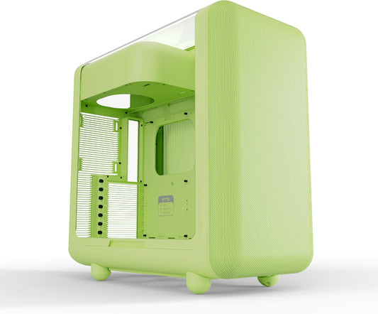 GABINETE HYTE X50 ATX S/FUENTE CRISTAL MATCHA VERDE OLIVO CS-HYTE-X50G-MM 12M DE GARANTIA