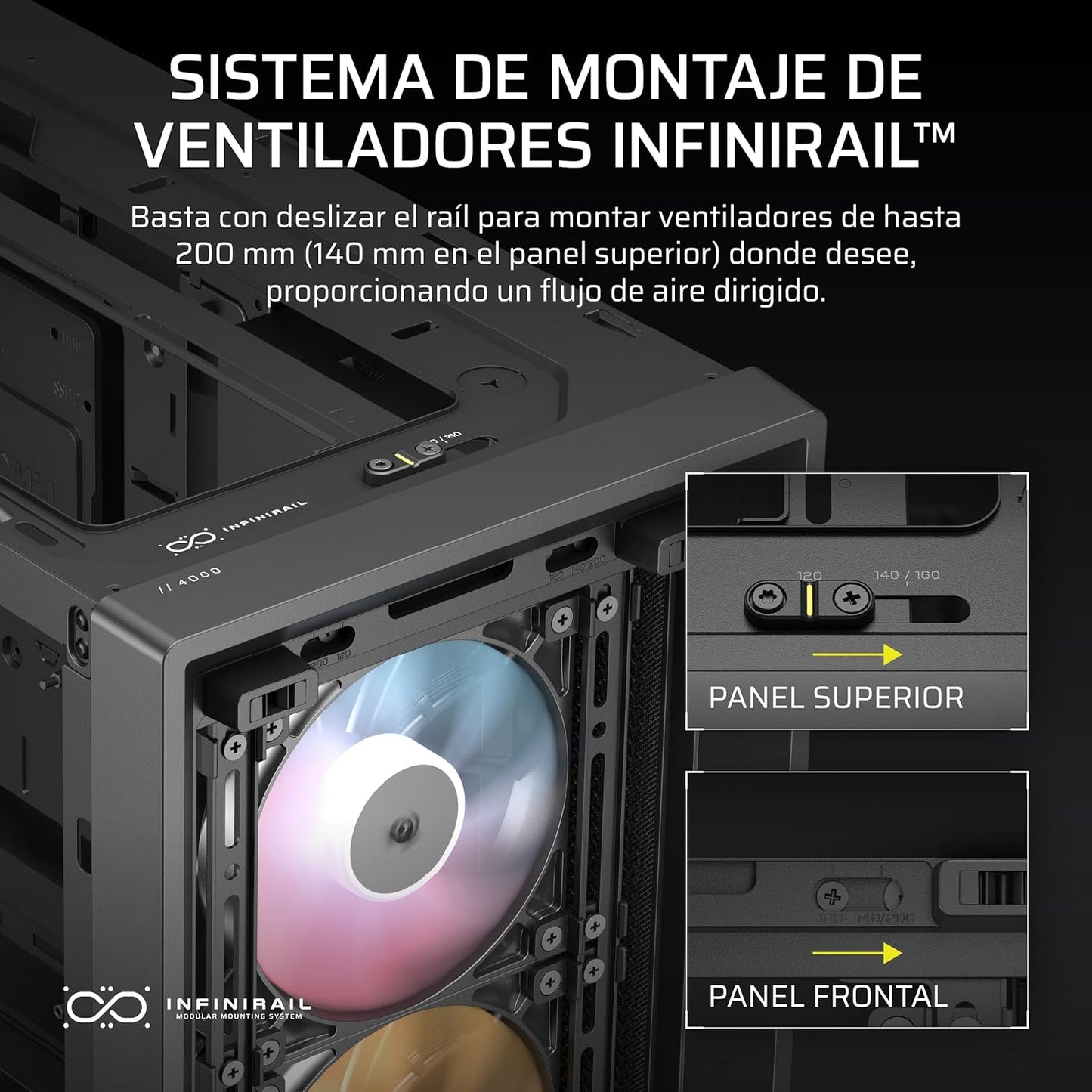 GABINETE CORSAIR FRAME 4000D RS ARGB M-ATX BLANCO CC-9011297-WW 11M DE GARANTIA