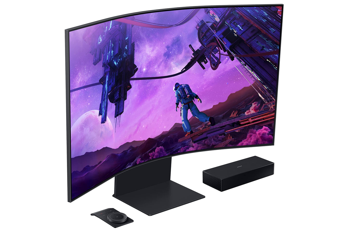 MONITOR 55 SAMSUNG ODDYSEY ARK 1MS 165HZ UHD GAMER VA CURVO FREESYNC