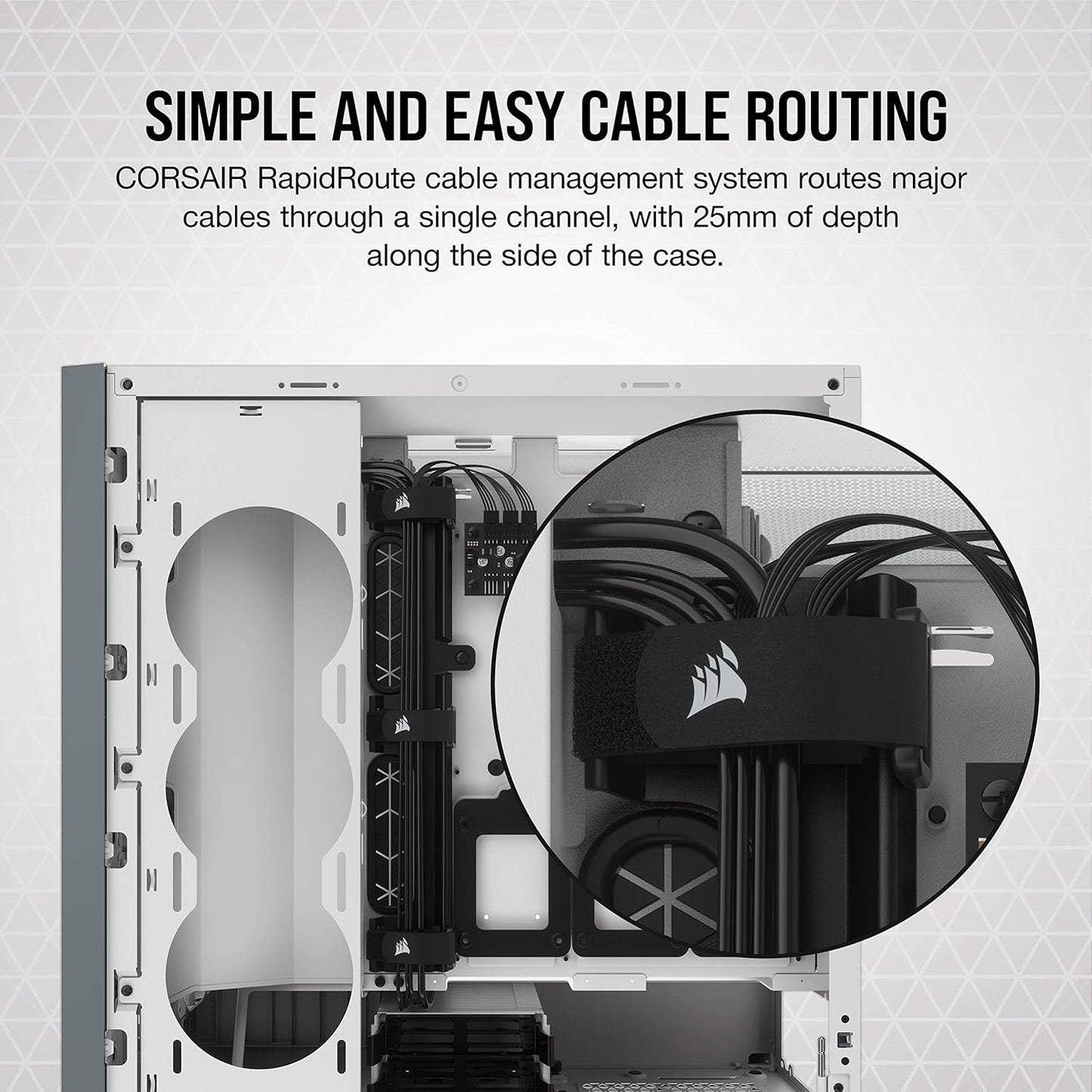 GABINETE CORSAIR ICUE 5000X RGB BLANCO ATX CRISTAL MIDITOWER CC-9011233-WW SIN GARANTIA