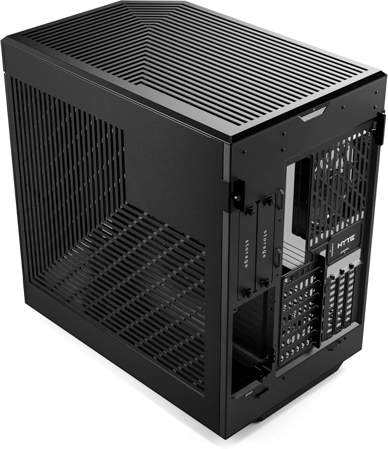 GABINETE HYTE Y60 NEGRO EATX S/FUENTE CRISTAL CS-HYTE-Y60-B 11M DE GARANTIA