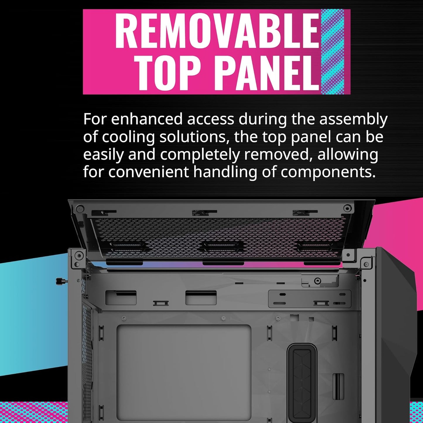 GABINETE COOLER MASTER MASTERBOX TD300 MESH NEGRO ARGB M-ATX TD300-KGNN-S00 SIN GARANTIA