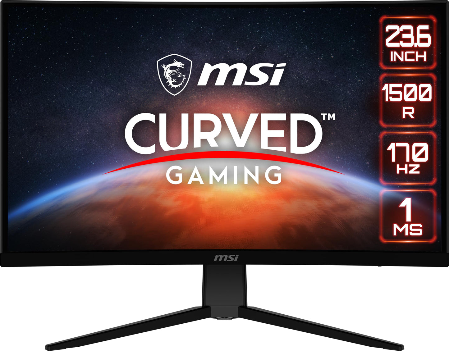 MONITOR 24 MSI G2422C 1MS 180HZ FULL HD GAMER VA CURVO
