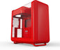 GABINETE HYTE X50 ATX S/FUENTE CRISTAL WILD CHERRY ROJO CS-HYTE-X50G-RR 12M DE GARANTIA