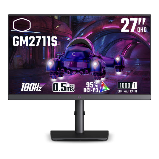 MONITOR 27 COOLER MASTER GM2711S 0.5MS 180HZ QHD GAMER IPS BOCINAS ADAPTIVE SYNC