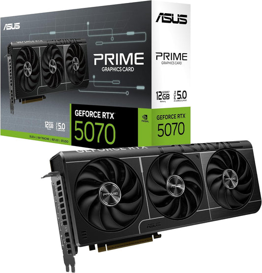 TARJETA DE VIDEO NVIDIA GEFORCE RTX5070 12GB GDDR7 ASUS PRIME 90YV0M11-M0AA00 12M DE GARANTIA