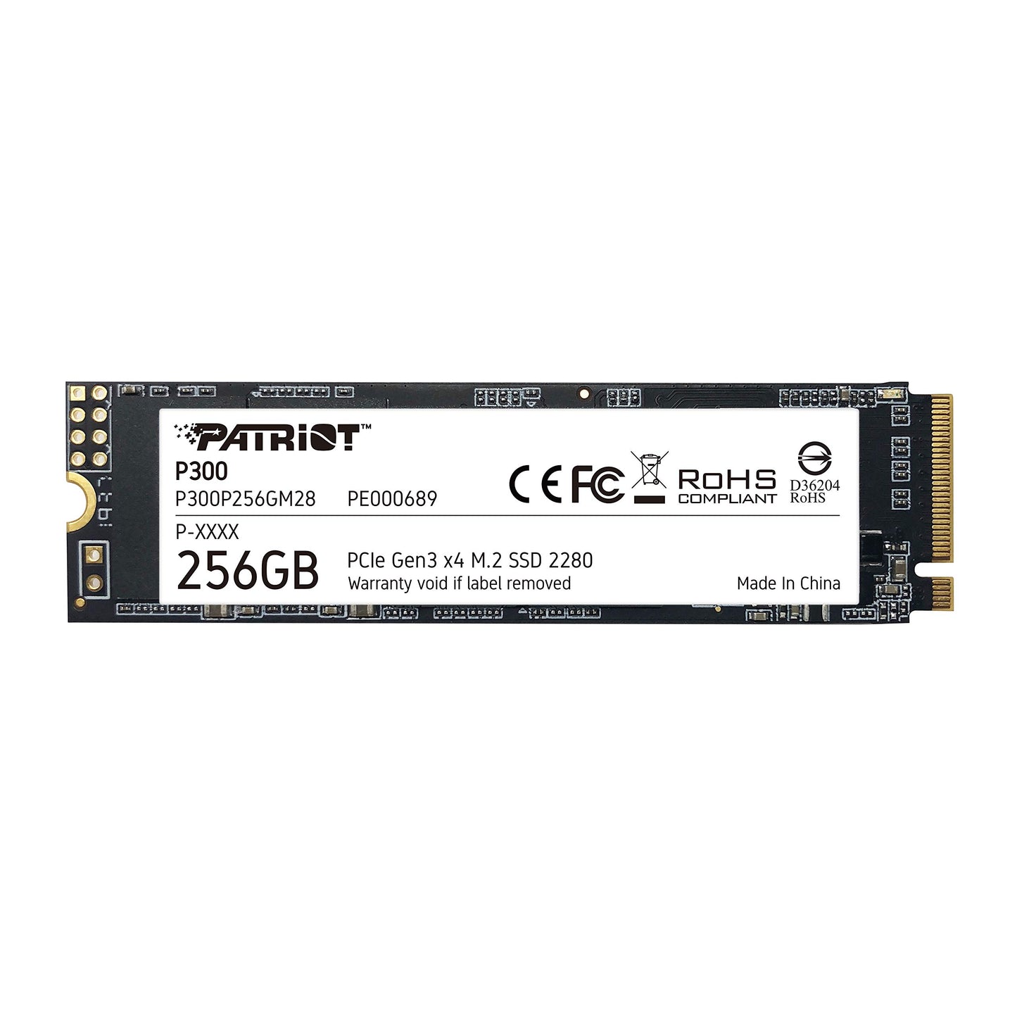 SSD PATRIOT P300 256GB 2280 M2 1700MB